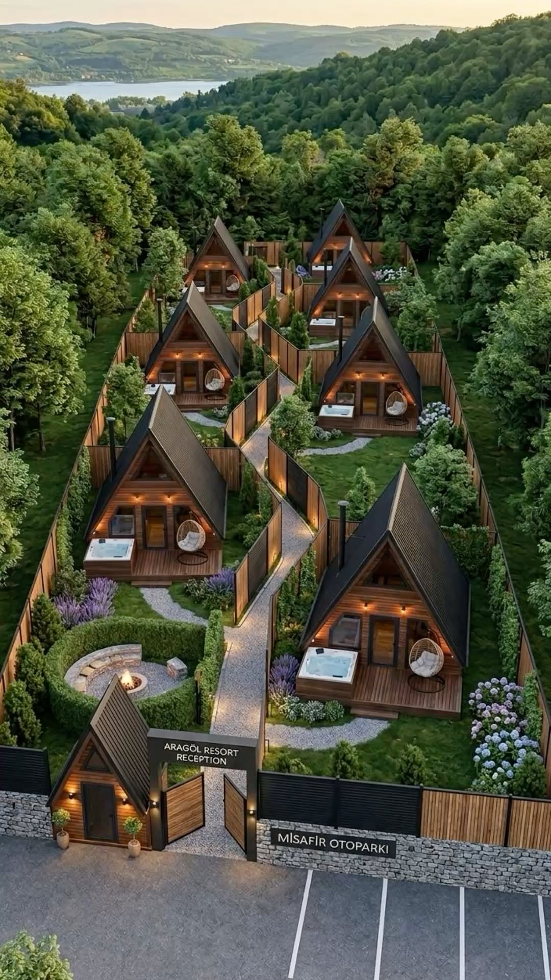 Charming A-frame Cabin Resort in a Lush Forest Setting